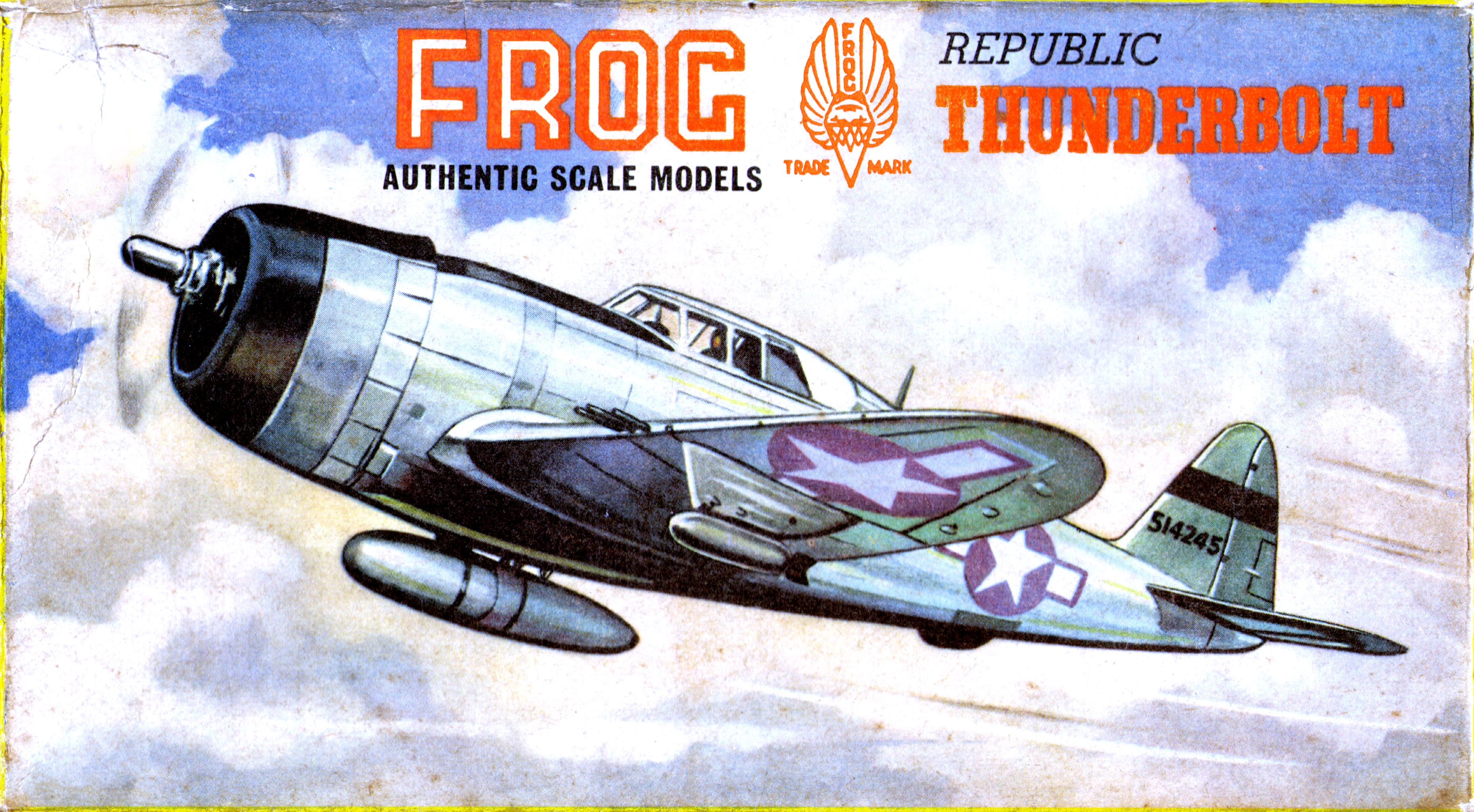 Верх коробки FROG 390P Thunderbolt P-47 Fighter bomber